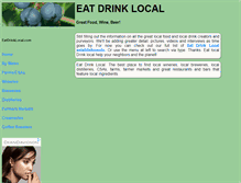 Tablet Screenshot of eatdrinklocal.com